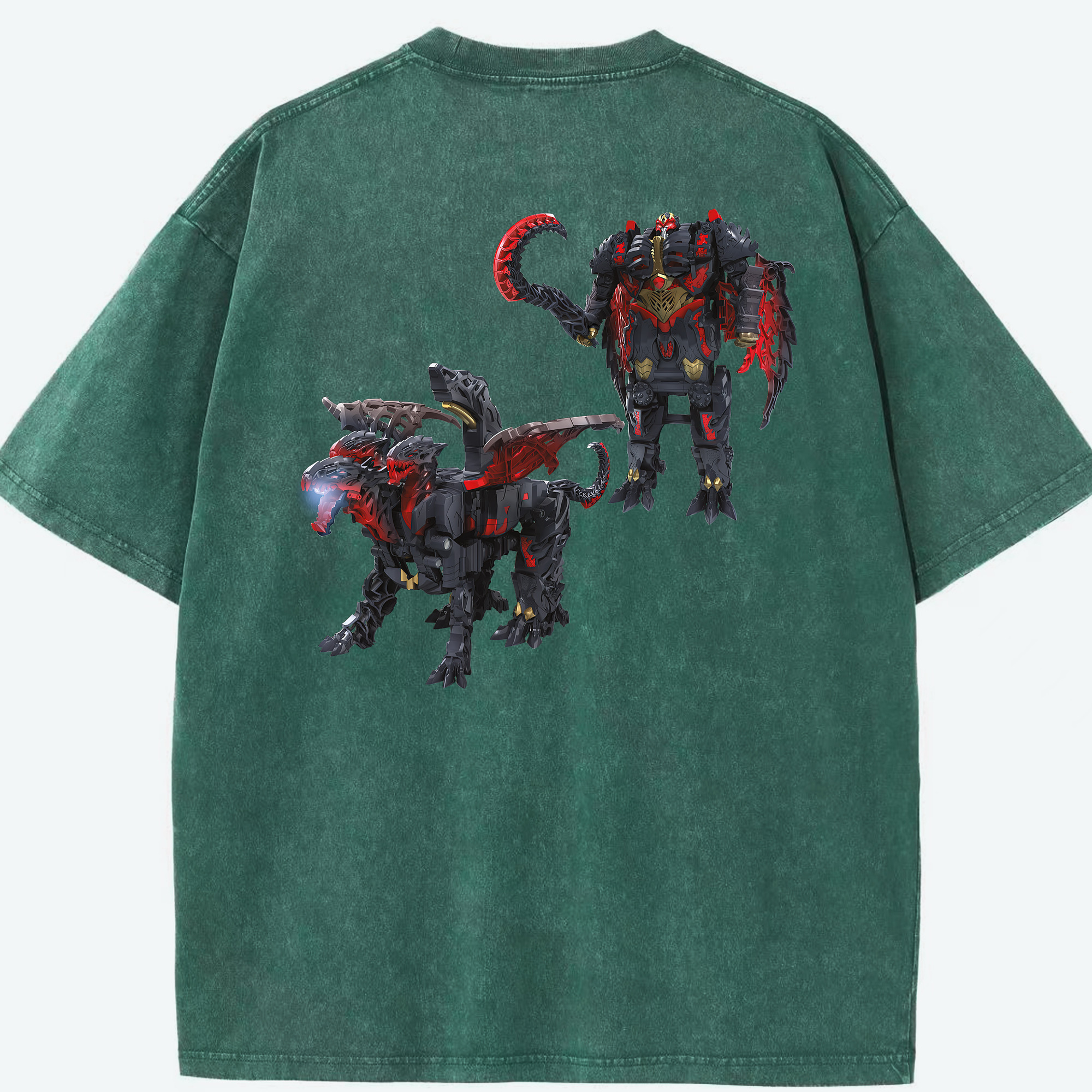 （画像用） Transformers トランスフォーマー 綿100% ヴィンテージ風 半袖Tシャツ（背面プリント）